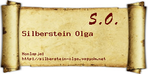 Silberstein Olga névjegykártya